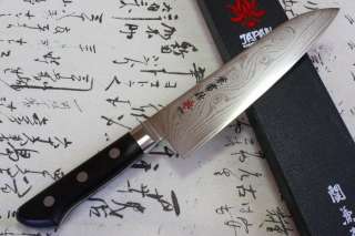 kanetsune japanese chef knife damascus kasumi santoku vg 10 180mm 