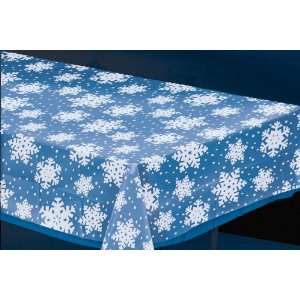   Party By Amscan Snowflake Clear Plastic Tablecover 