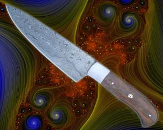 This is a new handmade damascus steel blade Kitchen knife.