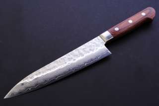 Japanese sushi chef knife Hammered Damascus Gyuto 18cm  