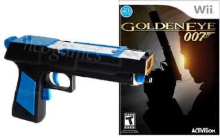James Bond 007 GoldenEye Wii BUNDLE + 1x Black Hand Gun Golden Eye 