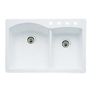   Double Basin Composite Granite Kitchen Sink 440216 4