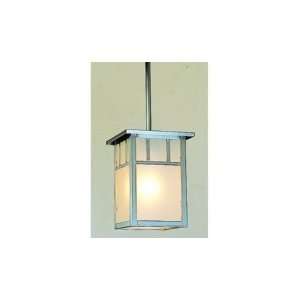    RM BZ Huntington 1 Light Mini Pendant in Bronze with Rain Mist glass