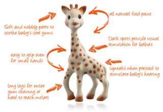 Vulli Sophie La Girafe the Giraffe Original Baby Chew Teething Teether 