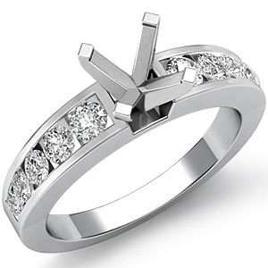 Ct Round Diamond Solitaire Engagement Platinum Ring  