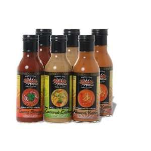 Taaza Indian Curry Sauce Sampler, 12 Ounce Glass Bottles (Pack of 6 