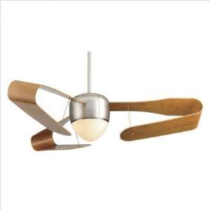   Centaurus Ceiling Fan in Satin Nickel Finish Maple