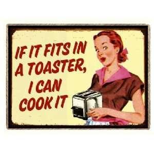  Funny Fits in the Toaster Retro Cooking Refrigerator Gift 