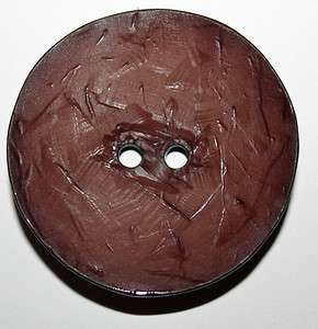 LARGE ROUND BROWN BUTTON BY DILL 60MM (2 1/4) NEW 653634100303  