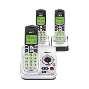  Vtech CORDLESS PHONE 3 HNDST DECT 6.0SILVER, SPEAKERPHON 3 HANDSETS 