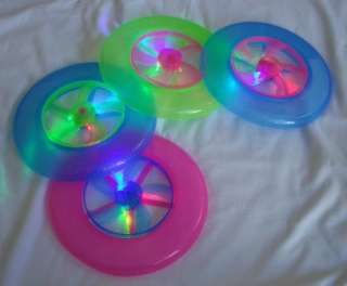 pcs Multi Color LED Light Up Flying Frisbee Disc Toy  