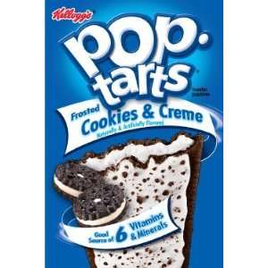   Pop Tarts Frosted Cookies & Cream Toaster Pastries 8 ct (Pack of 12