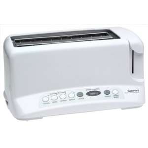   Touch 4 Slice Electronic Toaster, White 