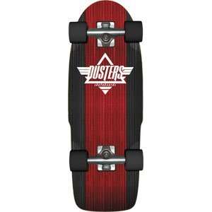  Dusters Bogue Cruiser Complete Skateboard   28 Red/Black 