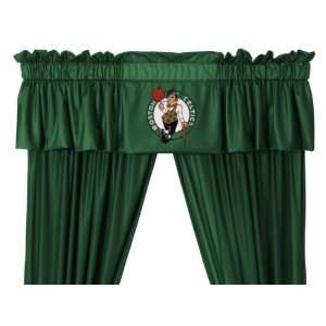   Boston Celtics Window Treatments Valance and Drapes