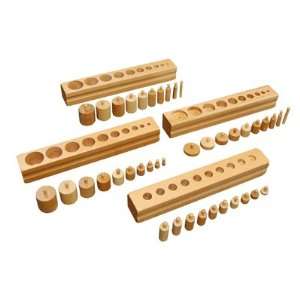  Montessori Cylinder Blocks Toys & Games