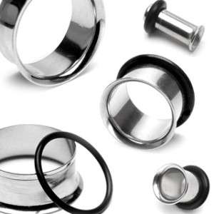 SINGLE FLARE Steel EAR PLUGS TUNNEL EARLET Body Jewelry  