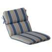 Outdoor Conversation/Deep Seating Cushion   Blue/Beige Stripe 