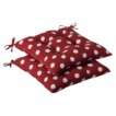 Piece Outdoor Conversation/Deep Seating Cushion Set   Red/White 