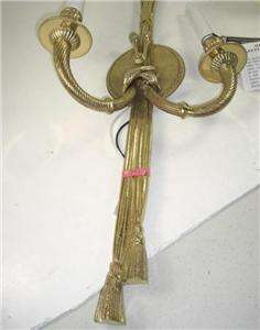 Decorative Crafts Inc Brass Electric Wall Sconce  