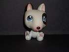   Pet Shop~RARE WHITE PAWS OFF DIARY BULL TERRIER PUPPY DOG~P122 LPS