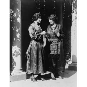 Mrs. Pethick Lawrence, British suffrage leader, and Miss Alice Paul of 
