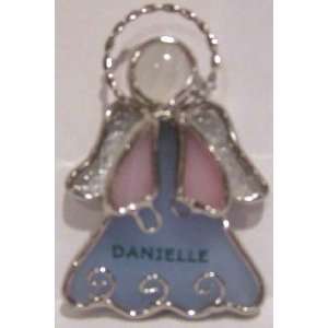  Mommys Angel personalized stained glass ornament