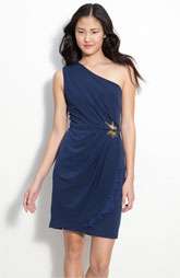 Max & Cleo Beaded One Shoulder Jersey Dress $128.00