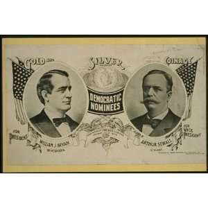   Democrat Nominees,William Jennings Bryan,Arthur Sewall