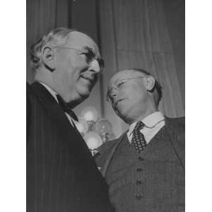  Senator Arthur A. Vandenberg Talking with Senator Robert A 