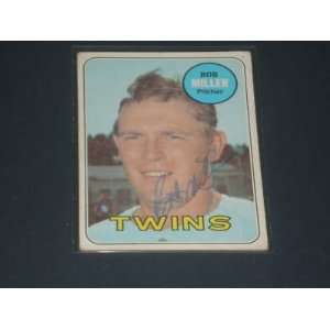  Bob Miller Signed 1969 Topps Card #403 JSA (d.93) Sports 