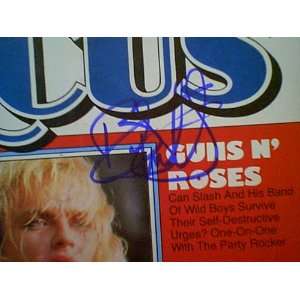  Poison Bret Michaels Circus Magazine 1988 Signed Autograph 