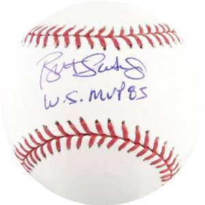 Bret Saberhagen Autographed Baseball  Details WS MVP 85 Inscription