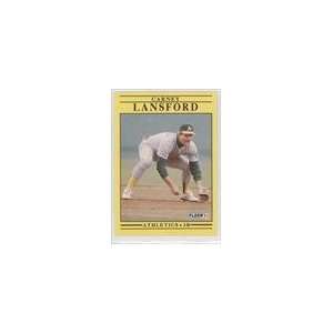  1991 Fleer #14   Carney Lansford Sports Collectibles