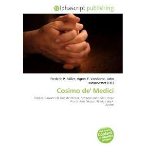  Cosimo de Medici (9786132686220) Books