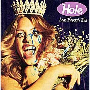  Hole Autographed Courtney Love Signed CD Cover & Proof 