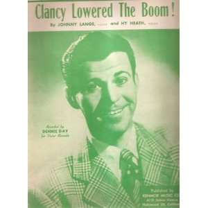    Sheet Music Clancy Lowered The Boom Dennis Day 135 