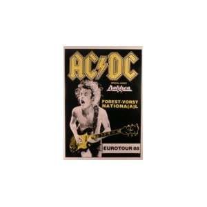 AC/DC AC DC   Dokken Forest National European Tour 88   Poster 25X37