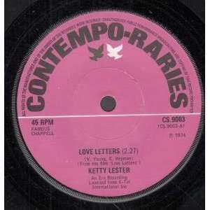   VINYL 45) UK CONTEMPORARIES 1974 KETTY LESTER/DORSEY BURNETTE Music