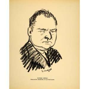  1938 Edward Arnold Film Actor Henry Major Lithograph 