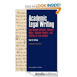   Getting on Law Review, 4th Eugene Volokh  Kindle Store