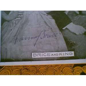  Brice, Fanny For Me And My Gal 1917 Sheet Music Signed 