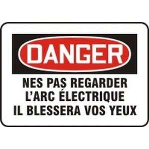  NE PAS REGARDER LARC ?LECTRIQUE IL BLESSER VOS YEUX Sign 