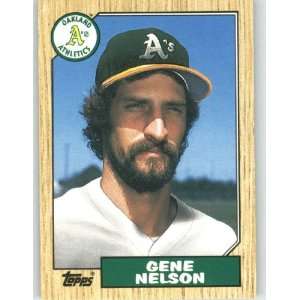  1987 Topps Traded #84T Gene Nelson   Oakland Athletics 