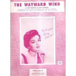    Sheet Music The Wayward Wind Gogi Grant 138 