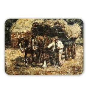  The Hay Wagon (oil on canvas) by Harry   Mouse Mat 