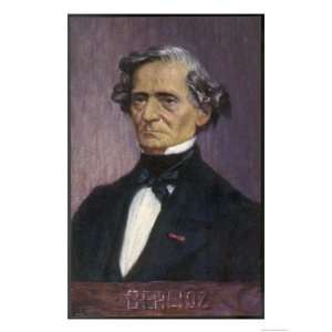 Hector Berlioz, French Composer Giclee Poster Print, 18x24  