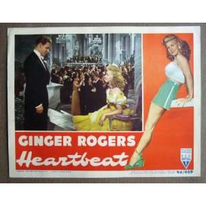 release of HEARTBEAT featuring a great image of GINGER ROGERS and JEAN 