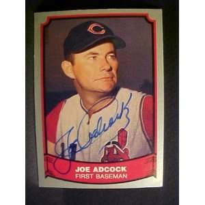 Joe Adcock Cleveland Indians #31 1988 Baseball Legends Signed Baseball 