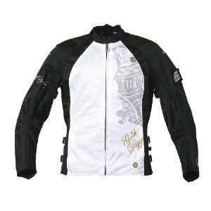 Joe Rocket Gold Digger Ladies Textile Motorcycle Jacket White/Black 